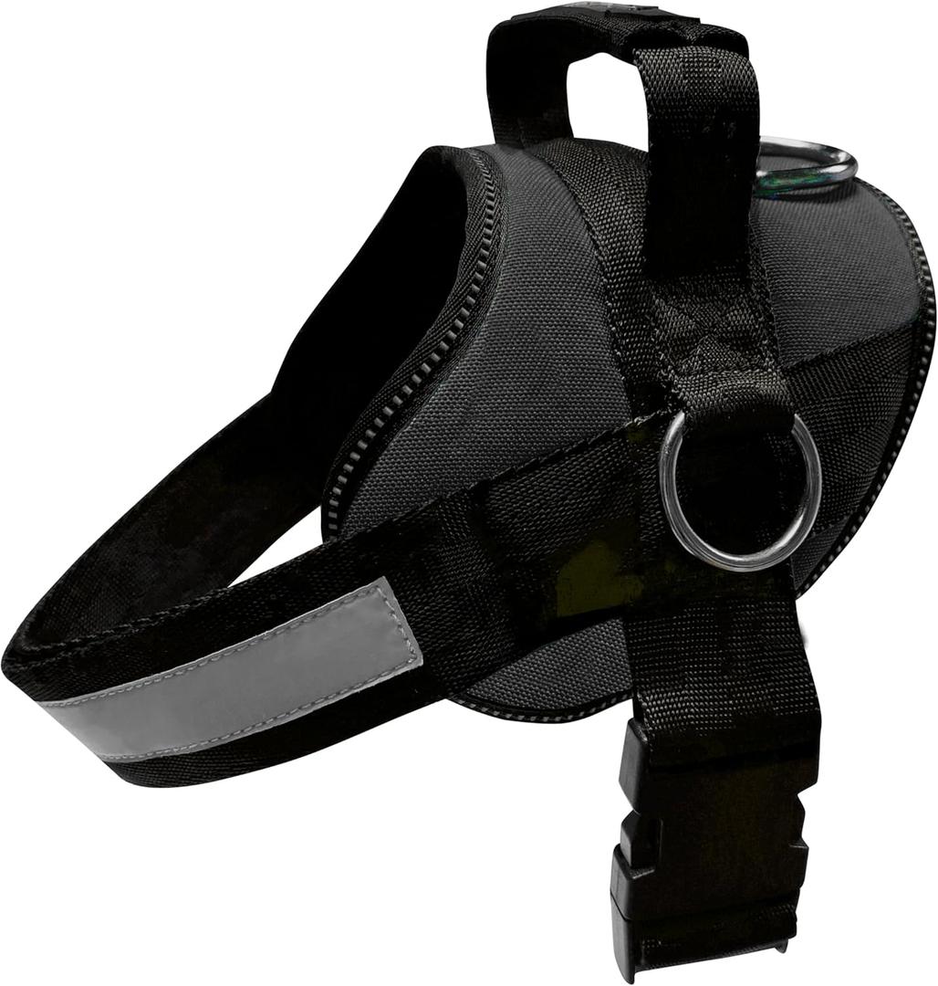Joyride Basic Essential Dog Harness 1.0 - Small, Medium, Large Dogs, No-Pull Pet Vest with 3 Side Rings for Leash Placement, Adjustable for Training (Black Onyx, XS)