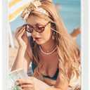 5x15 Wood Frame White, Modern Natural Woodgrain 15x5in Picture Frame, Rustic Wooden 5 x 15 inch Gallery Wall Photo Poster Frame with HD Plexiglass, Horizontal Vertical Wall Mounting Display 1pcs