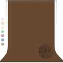 Dark Brown Backdrop for Photoshoot, Professional Photo Backdrop Background Curtain for Product Photography, Portraits, Wedding, Party, Live Streaming Video Recording 8X10 FT