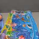 Baby Gyms Play Mats with Tummy Time Water Mat, Baby Activity Mat Play Piano Gym with 5 Sensory Toys for Babies, Music & Lights Boy & Girl Gifts for Newborn Babies 0-3 4-6 6-9 6-12 Months (Blue)