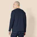 Amazon Essentials Men's Regular-Fit Crewneck Long-Sleeve T-Shirts (Blue, M)