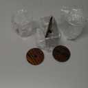 Tbestmax Bathroom Organizer Accessories Set-10 OZ Qtips Holder Storage with Wood Lids, Cotton Ball/Swabs Dispenser, Apothecary Container Jar 3 Pcs