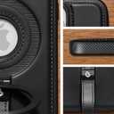 Butaiga for iPhone 15 Pro Max Leather Case with Stand, Anti-Slip Grip Ring, Fits for MagSafe (Black, iPhone 15 Pro Max)