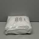 Nanspring White Extra Long Curtain 130 inches Long 2 Panels Set for Living Room Back Tab Modern Farmhouse Coastal Decor Cotton Textured White Sheer Linen Curtains for High Window 52x130