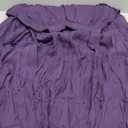 YSJERA Women's Cotton 5 Tiered A Line Pleated Maxi Skirt Long Boho Gypsy Dance Skirts (L,Purple)