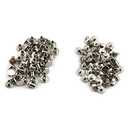 E-outstanding Phillip Chicago Screw 120sets 5x6mm Silver Chicago Screw Cross Head Phillips Drive Binding Screws Rivet Assembly Bolt for Book Binding DIY Leather Craft