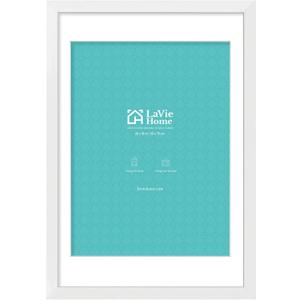 LaVie Home 20 x 30 Poster Frame White, Display Pictures 18x24 with Mat or 20x30 Without Mat, Stable and Sturdy Picture Frame and Polished Plexiglass, Horizontal and Vertical Format of The Wall1 Pack