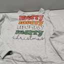 Merry Christmas Sweatshirt Women Xmas Buffalo Plaid Tree Shirts Christmas Snowflake Print Long Sleeve Top Shirts, XL