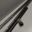 Tension Curtain Rod by EZFurni, 42-123 Inches, Heavy Duty Tension Rods for Windows, Adjustable Spring Loaded Curtain Rods No Drilling, Renter Friendly, Hold Up Blackout Curtains and Non Slip, Black