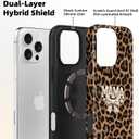 Lumen for iPhone 15 Case, Compatible with MagSafe, Leopard Print Mama Mama