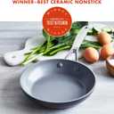 GreenPan Valencia Pro Hard Anodized Healthy Ceramic Nonstick 8" Frying Pan Skillet, PFAS-Free Cookware, Stainless Steel Handle, Induction Suitable, Dishwasher Safe, Oven Safe, Gray
