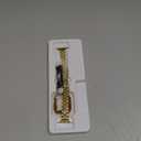 Slim Watch Band Compatible with Apple Watch 41mm 45mm 42mm 44mm 40mm 38mm Metal Stainless Steel Watchband Suitable for iWatch 11/10/9/8/7/6/5/4/3/2/1/SE Series Women Luxury Strap (Gold)