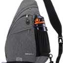 WATERFLY Sling Bag Crossbody Backpack: Over Shoulder Daypack Casual Cross Chest Side Pack