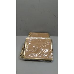 Yeaqee 24 Pack Metallic Paper Gift Bags with Handle and Tissue 9x7x3.1 Welcome Gift Thank You Bags for Wedding Father's Day Bridal Shower Groomsmen Birthday Party(Kraft, Gold)