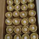 Honoson 24 Pack Gold Candles Party Decoration Flameless LED Tea Light Battery Operated Candle for Halloween Christmas Valentine Diwali Wedding Table Centerpiece