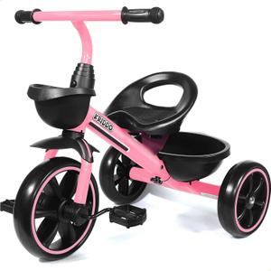 KRIDDO Tricycle for 2-5 Year Olds - Pink Toddler Trike 