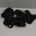 REECHO 24" Curly Wavy 4 Pieces Set Clip in Hair Extensions Natural Black