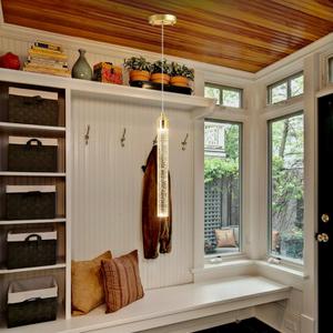 1-Light Modern Crystal Chandeliers LED Dimmable Pendant Lighting for Kitchen Island Dining Room Hallway (Gold)