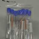 Stainless Steel 3D Printer Nozzle Cleaning Needle Tool Kit, Contains 0.15mm, 0.2mm, 0.25mm, 0.3mm, 0.35mm, 0.4mm, 0.5mm, 0.6mm, 0.8mm, 1.0mm Drill bit for 3D Printer Accessories, 50PCS