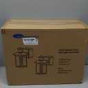 2 Pack Porch Light with GFCI Outlet, Dusk to Dawn Motion Sensor Outdoor Lights with E26 Sockets & Glass Shades, Waterproof Anti-Rust Sconce Lights, Outside Wall Lamps for House, Black