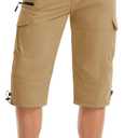 MAGCOMSEN Men's Workout Shorts 7 Pockets Quick Dry 3/4 Capri Pants Zipper Pockets Hiking Athletic Shorts (XL)