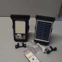 Tryme 45LEDs Solar Lights Outdoor Clip Motion Sensor Lights 3 Modes 3 Mounting Ways IP65 Waterproof Security Light for Chain Link Fence Camping Gate (2 Pack)