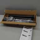 Black Shower Curtain Rod 39-70 Inch Integration Tension Curtain Rod, Load 44LBS No Splice 304 Stainless Steel Adjustable Spring Heavy Duty Tension Rods for Bathroom Windows No Drill Non Slip