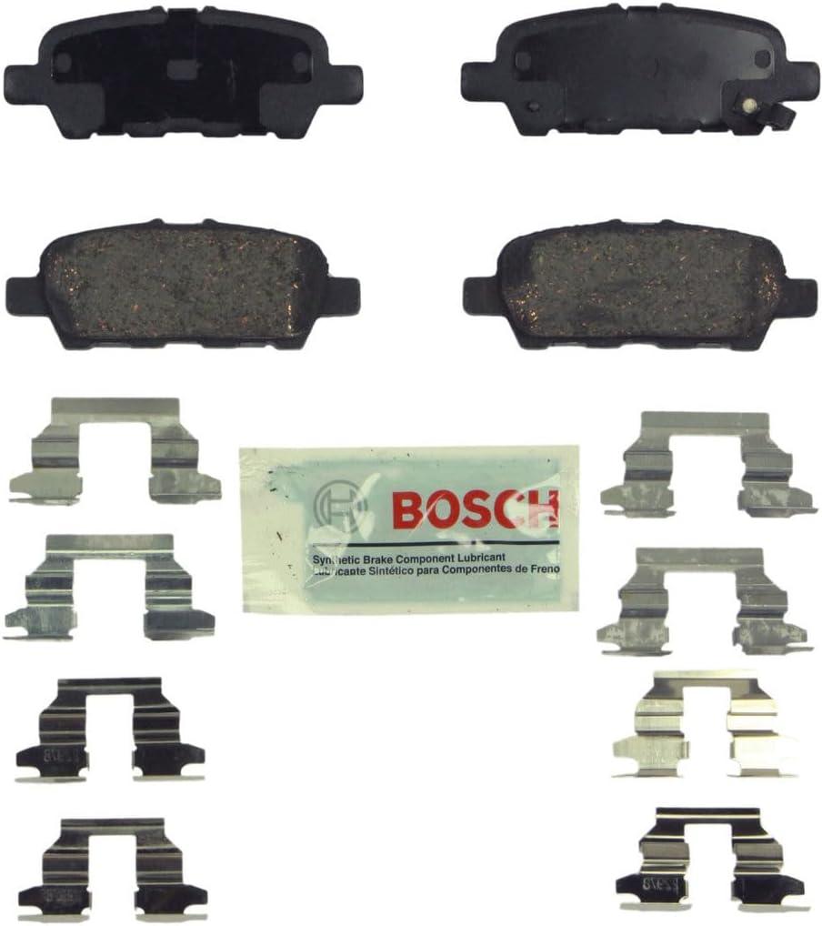 BOSCH BE905H Blue Ceramic Disc Brake Pad Set - Compatible With Select Infiniti EX, FX, G, JX, M, Mh, Q, QX; Nissan Altima, Juke, Leaf, Maxima, Murano, Pathfinder, Quest, Rogue, Sentra, Z + More; REAR