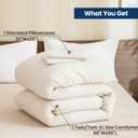 Paxrac Beige Comforter and Pillowcase - Twin/Twin XL Size, Cream 2 Piece Set, Lightweight Neutral Bedding for All Seasons, Soft Breathable - 68x90In Comforter & 1 Pillowcase
