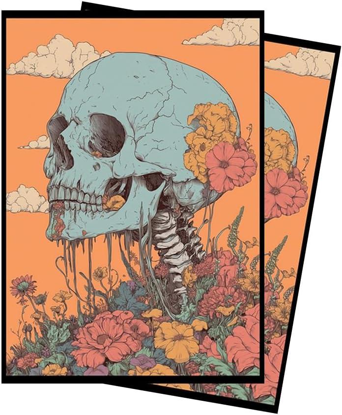 Psychedelic Skull 3 MTG Card Sleeves (Smooth) - 104 Count Standard Size TCG Sleeves - Compatible with Magic The Gathering - Double Sleeving - Original Art Design, Premium Protection