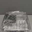 Expandable Dish Drying Rack in Sink,Stainless Steel Over The Sink Dish Drainer Drying Rack for Kitchen Counter, with Utensil Holder, Silver