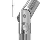 Patio Umbrella Accessories, Outdoor Umbrella Replacement Parts, Push-Button Tilt Adjustment for Garden Umbrellas, Silver (1.5inch)