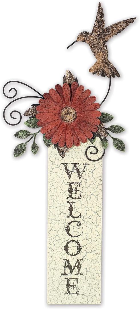 Sunset Vista Designs Hummingbird Welcome Sign