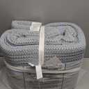 Levtex Home Mills Waffle King Bedspread Set (122x106in) with 2 Pillow Shams (36x20in) - Chambray - Cotton Waffle King Size Bedspread Set - Soft, Pre-Washed