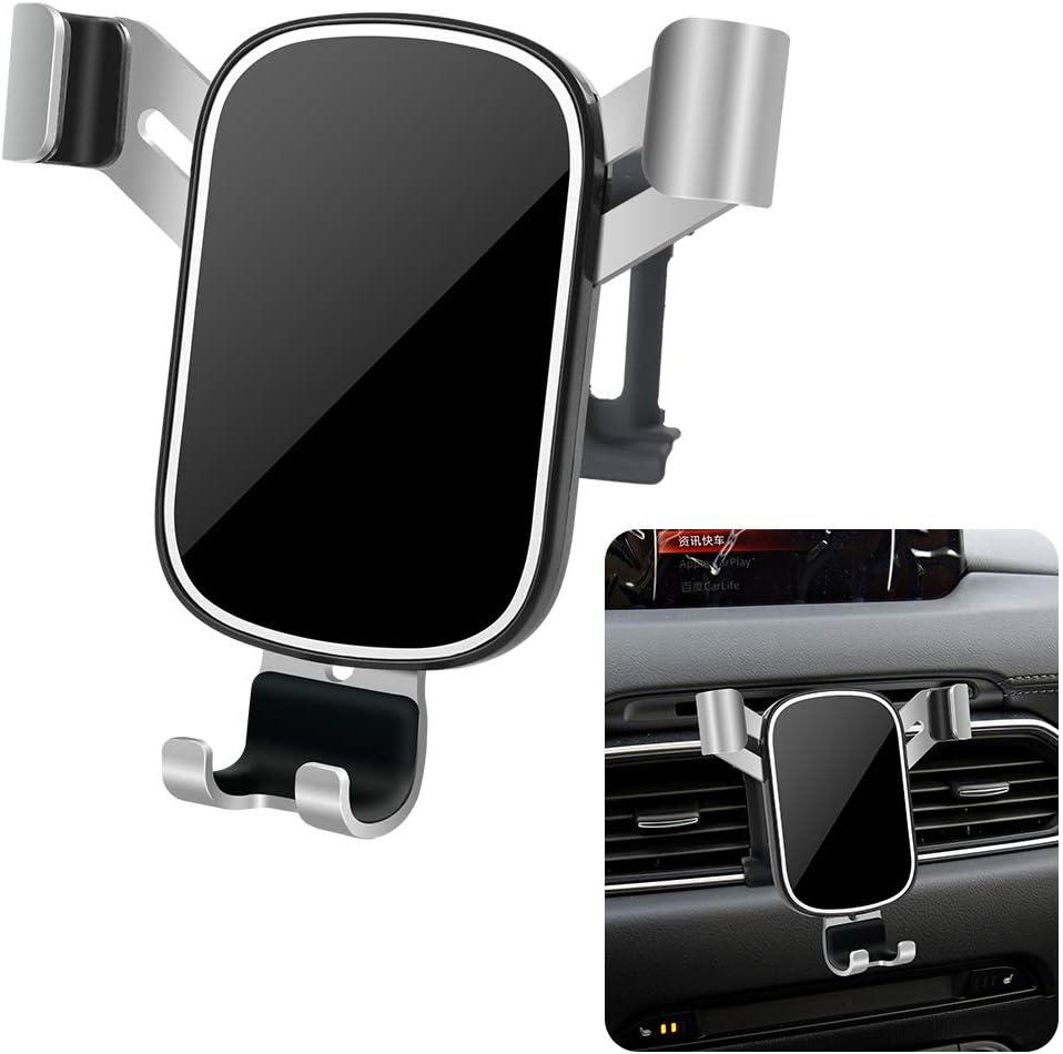 LUNQIN Car Phone Holder for Mazda CX-5 CX5 2017 2018 2019 2020 2021 2022 2023 2024 2025 CX 5 SUV Auto Interior Accessories Best Cell Phones Mount Cellphone Mobile Cradle Charging Navigation Bracket