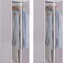 STORAGE MANIAC 2-Pack Hanging Garment Bag Zipper Cover with Sealed Clear Window, Long Garment Cover for Closet Storage Wardrobe Clothes Protector, Large Garment Storage Bag for Dresses,Suits, Grey