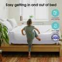 NUTIKAS Baby Bed Rail Guard for Toddlers - 47" Toddler Bed Side Rails for Twin, Full, Queen Bunk Size Bed Swing Down Bedrail Extral Tall Child Safety Side Railing Guards for Kids