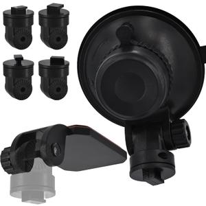 Mini Windshield Suction Cup Mount Holder & Dashboard Adhesive Sticky Mounting Bracket for Apeman Ssontong Biuone iZEEKER Z-Edge Spade Nexar Seegar iiwey HaHoco (4 Camera Joints Included)