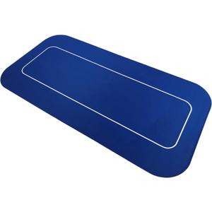 Yuanhe 70" x 35" Portable Rectangle Sure Stick Rubber Foam Poker Table Top Layout Poker Mat (Blue)