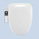 Lotus Bidet ATS-850 Elongated | Slim Heated Toilet Seat with Adjustable Warm Water Wash, Side Control Panel, Stainless Steel Nozzle, Warm Air Dryer, Night Light, Child Mode, Easy Installation