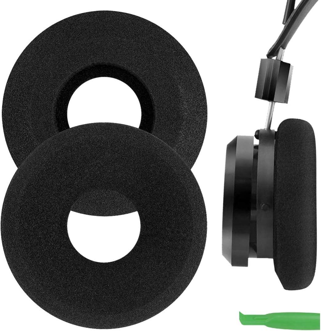 Geekria Comfort G-Cush Big Bowl Ear Pads for Grado PS1000 GS1000 GW100x, Upgrade Large Over-Ear Cushions for Grado SR60 SR80 SR80e SR80i SR125 SR225 Headphones (Black)