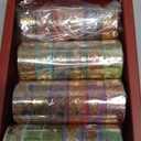 24 Rolls Washi Tape Set, Gold Foil Floral Decorative Tape for Scrapbooking, Bullet Journaling, Planner, DIY Crafts, Christmas - Floral Feast