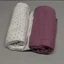 Koala Babycare Organic Muslin Swaddle Blankets for Newborns  GOTS & Oeko-TEX Certified - 2 Pack Soft Cotton Baby Blanket 47 x 47 inches - Lightweight, Breathable, and Safe for Boys and Girls (Purple)