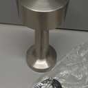 HPUFKOT Portable LED Table Lamp, 3Levels Brightness Metal Desk Lamp,3 Color Touch Control Rechargeable Lamp, Ideal Bedside Lamp for Nightstand,Bedroom, Living Room (Silver)