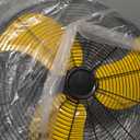 20In Wall Mount Fan, 120° Oscillating Fan and High Velocity 3-Speed Wall Fans, 5500 CFM Industrial Outdoor Wall Fans for Commercial, Garage, Residential, Warehouse - Etl Listed, Yellow