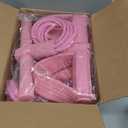 9-in-1 Home Workout Equipment for Women, Pedal Resistance Band with Handle, Thigh Master, Core Sliders & Exercise Bands with Workout Guide, Beginner Starter Kit for Ab Workout & Body Toning (Pink)