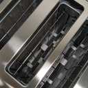 Cuisinart 4 Slice Countdown Motorized Toaster, Compact Bread Toaster with Extra-Wide Slots for Toasting Bread, French Toast, Bagels and Pastries, Defrost & Reheat Functions, CPT-435P1, Stainless Steel