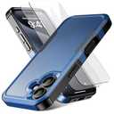 RonShieh for iPhone 16 Case [Shockproof] [Dropproof] [Heavy Duty Protection] [Pocket-Friendly] Slim & Tough Non-Slip Protective Phone Cover for iPhone16 6.1inch, Navy Blue