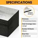 30 Pcs Sound Deadening Mat, 197 mil(5mm) 32 sqft Sound Deading Material for Cars, Automotive Sound Deadener Foam, Audio Noise Insulation and dampening