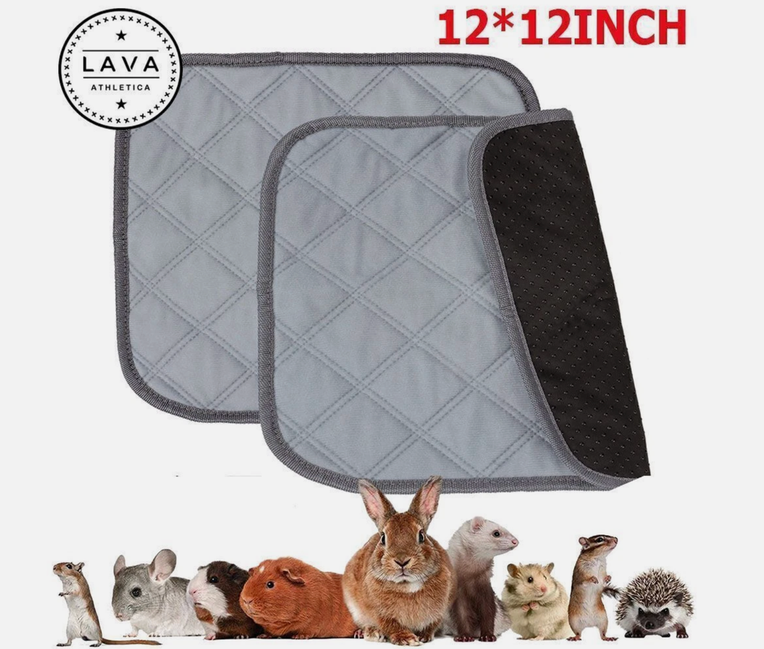 12"*12",Pet Guinea Pig Cage Liners, Anti Slip Guinea Pig Bed&Waterproof Reusable